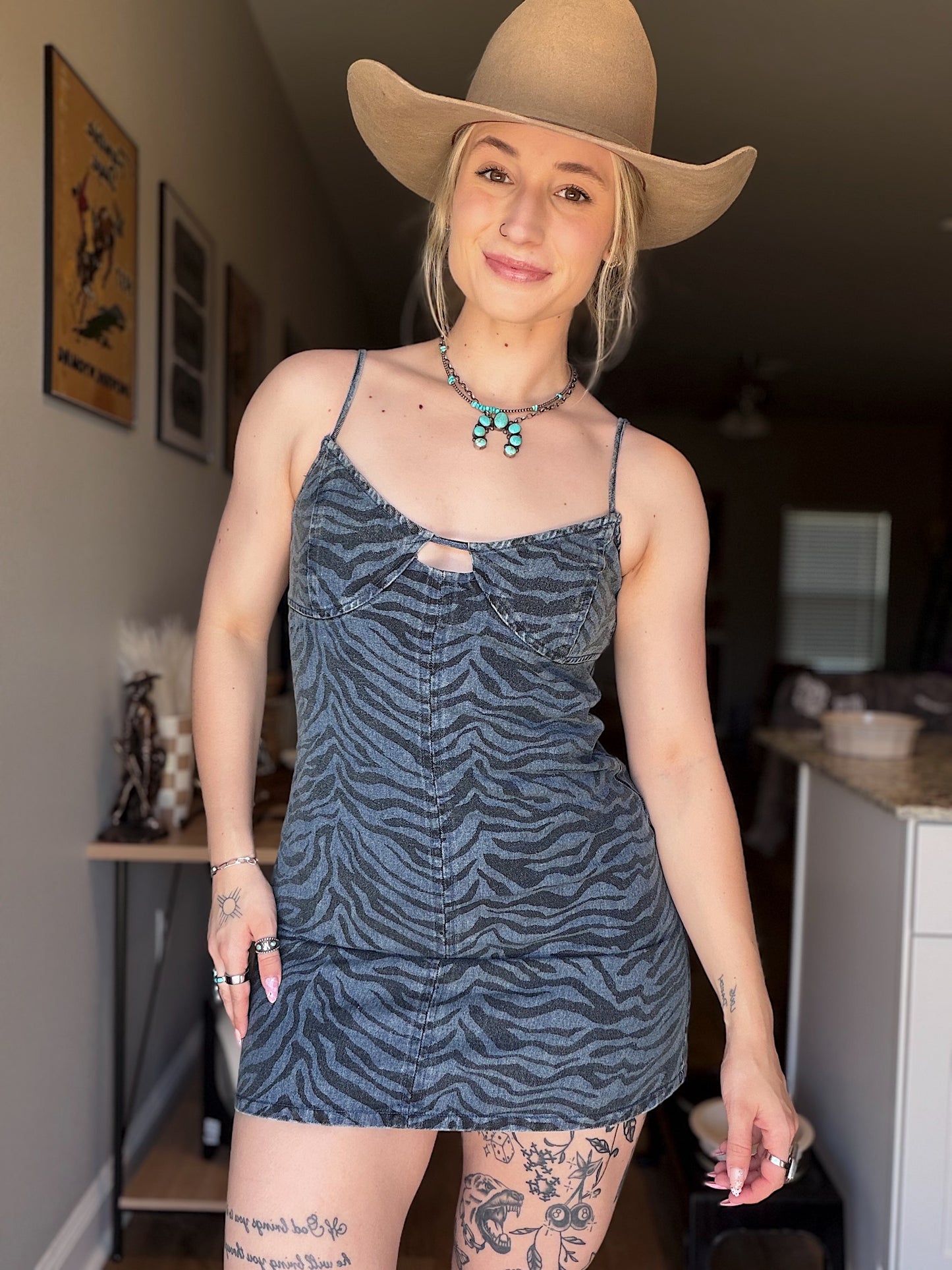 Zebra Mini Dress