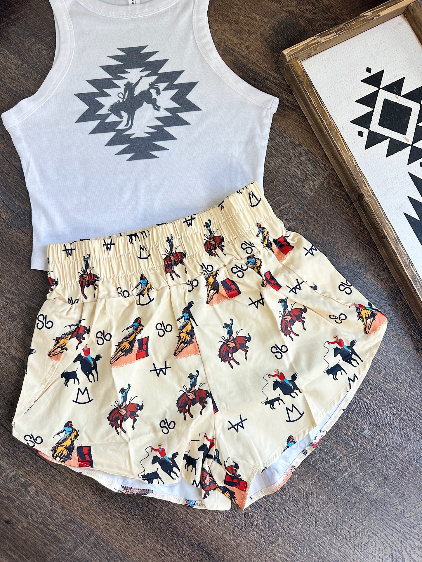 Vintage Cowboy Shorts