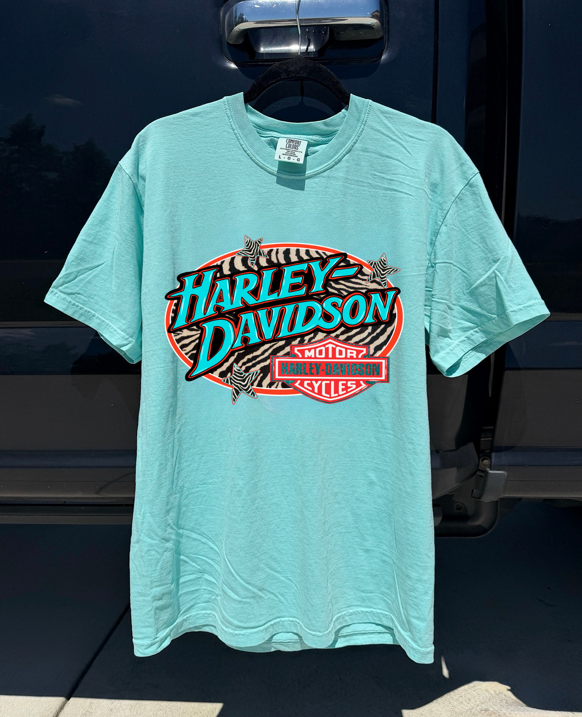 Zebra Harley COMFORT COLORS TEE