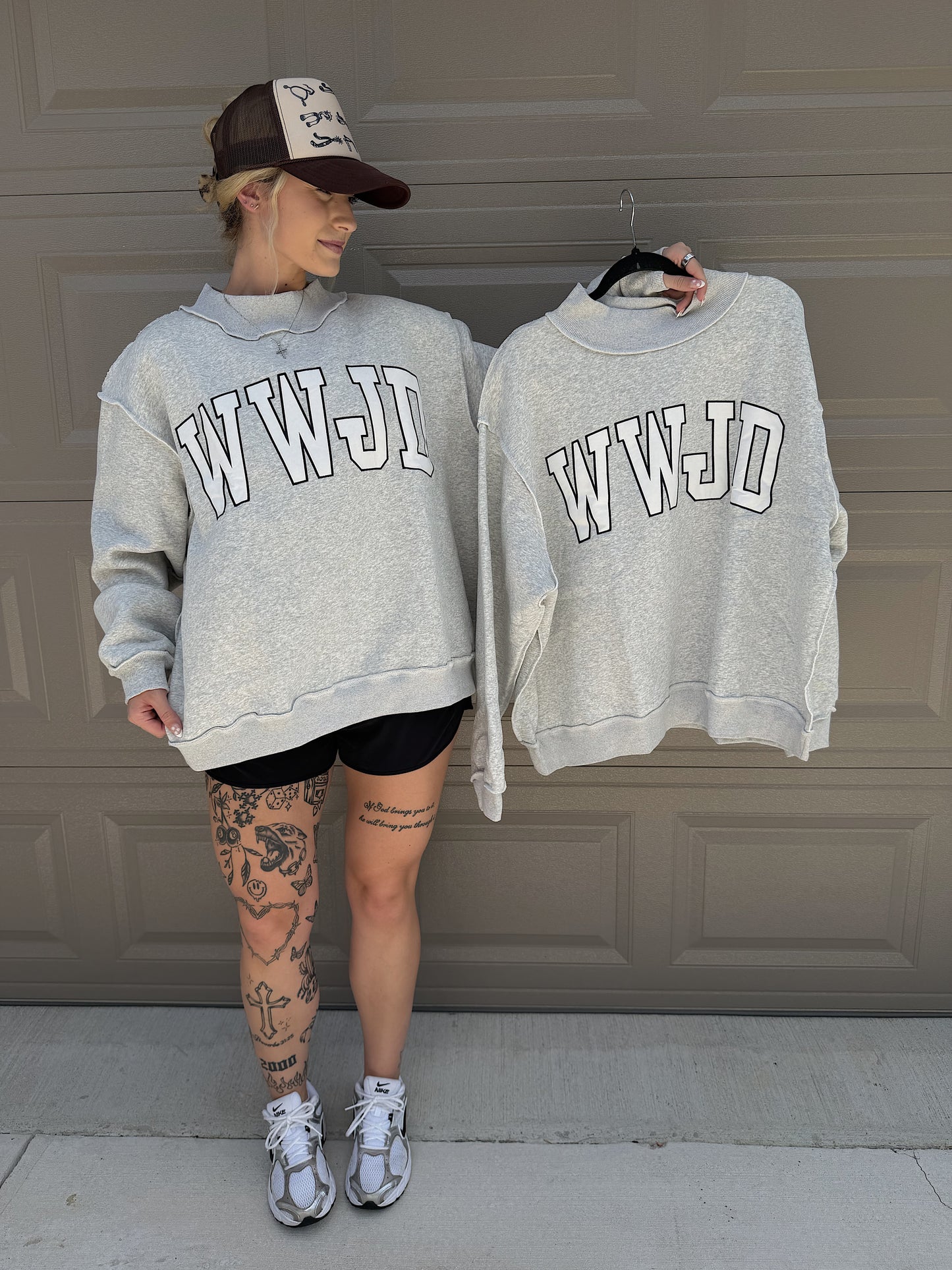 WWJD Mock Neck Sweatshirt