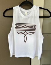 Load image into Gallery viewer, Boot Stitch Cropped Tank
