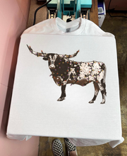 Load image into Gallery viewer, Christmas Lights Longhorn Tee or Crewneck
