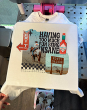 Load image into Gallery viewer, Being Insane Collage Tee or Crewneck
