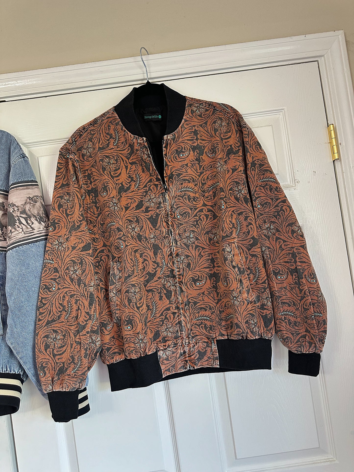 The Tooled Leather Bomber Jacket