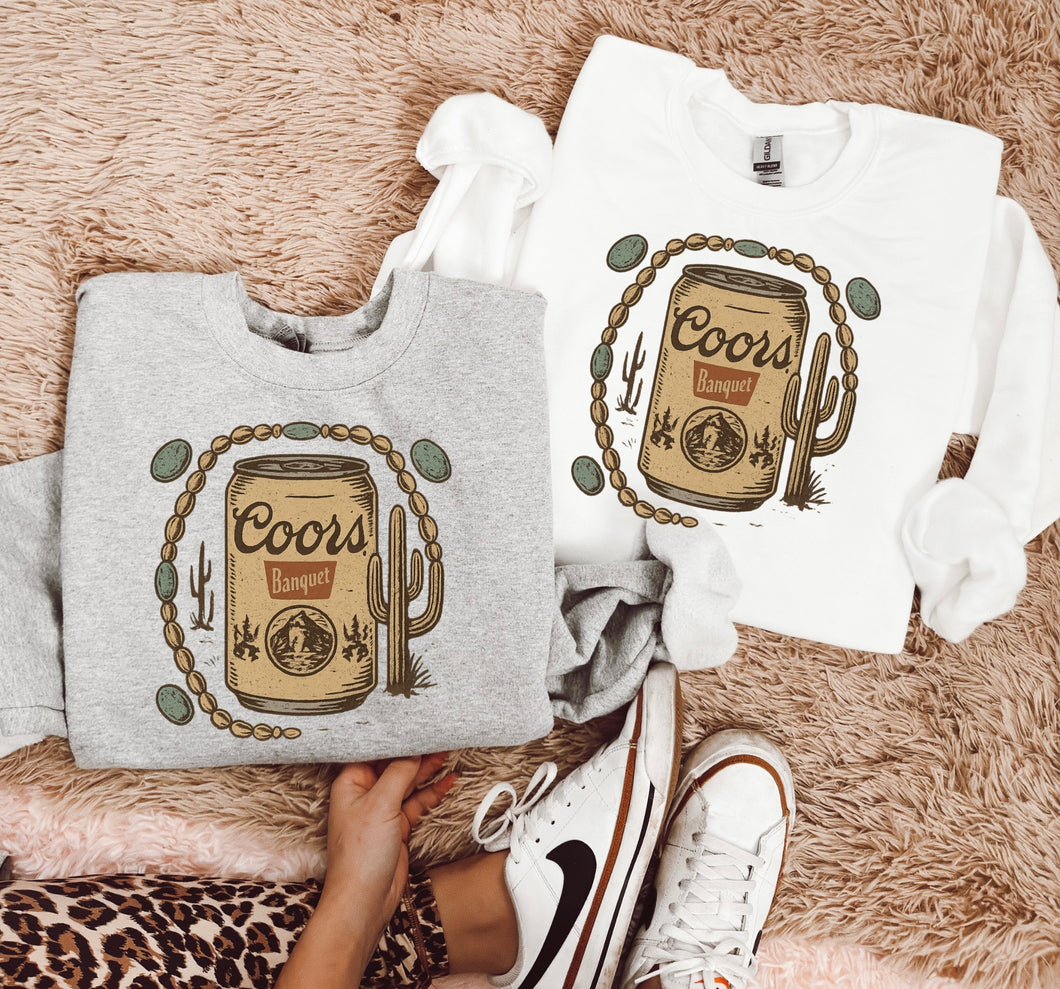 Old School Beer Tee or Crewneck