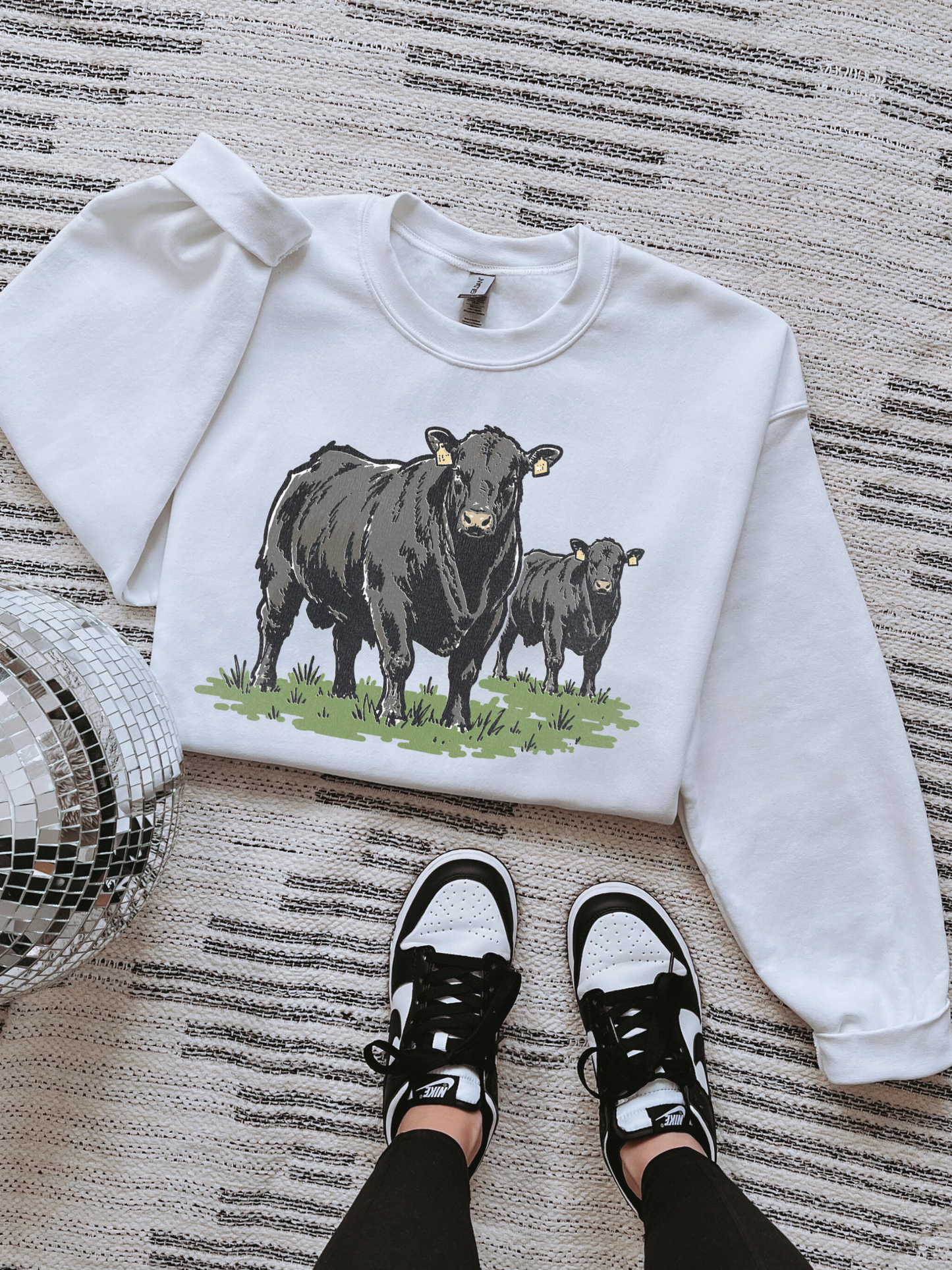 Angus Cow TEE or CREWNECK