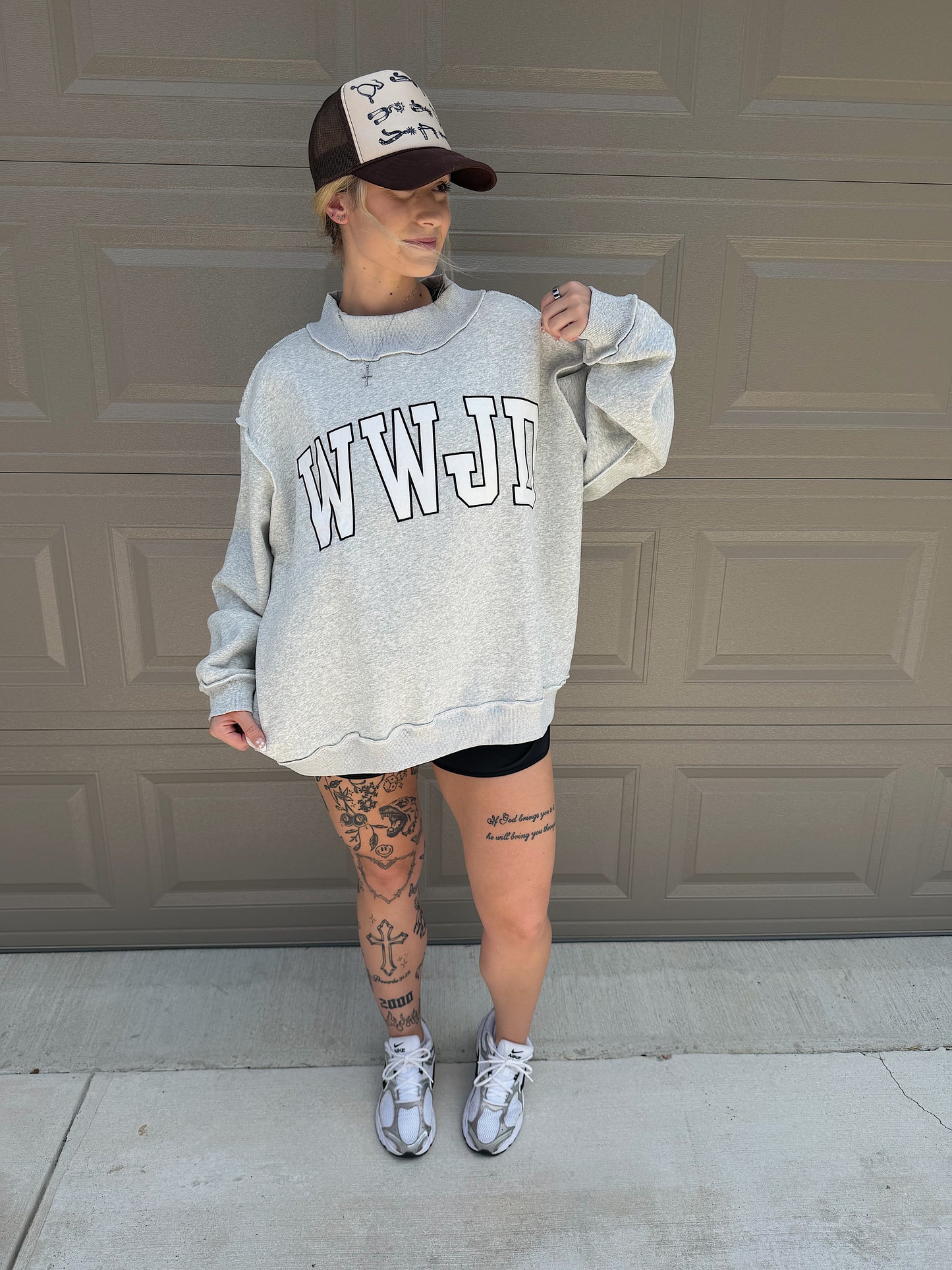 WWJD Mock Neck Sweatshirt