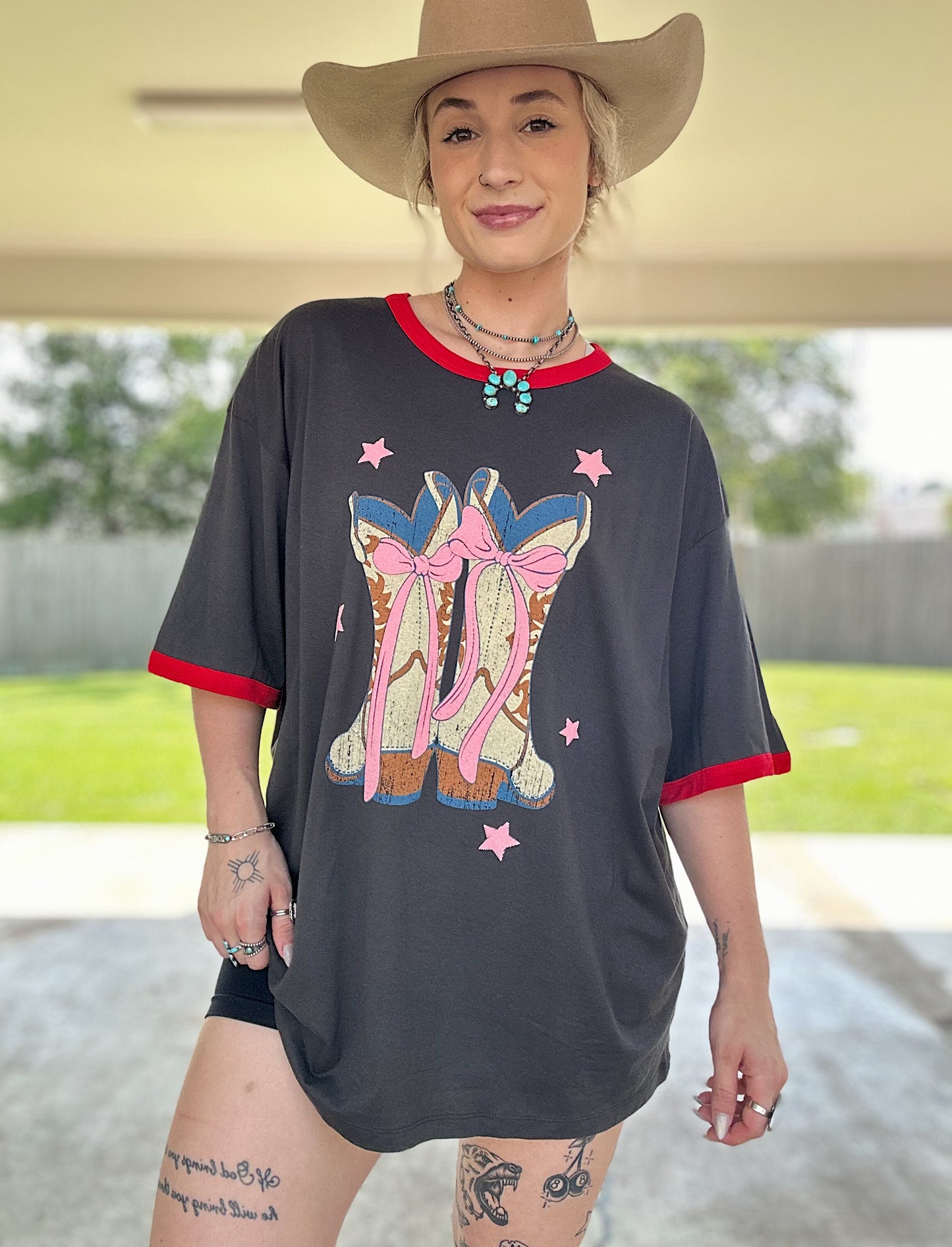 Cowgirl Coquette Oversized Tee