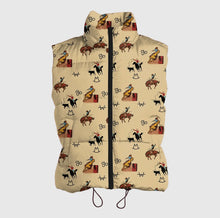 Load image into Gallery viewer, Vintage Cowboy Puffer Vest
