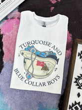 Load image into Gallery viewer, Blue Collar Boys Hard Hat TEE or CREWNECK
