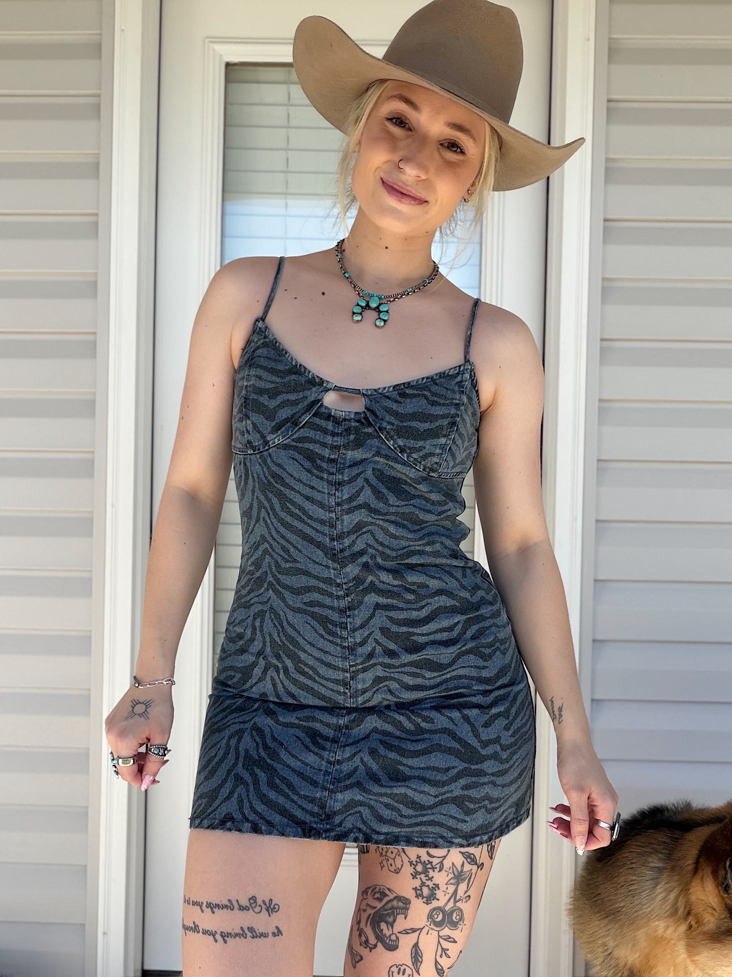 Zebra Mini Dress
