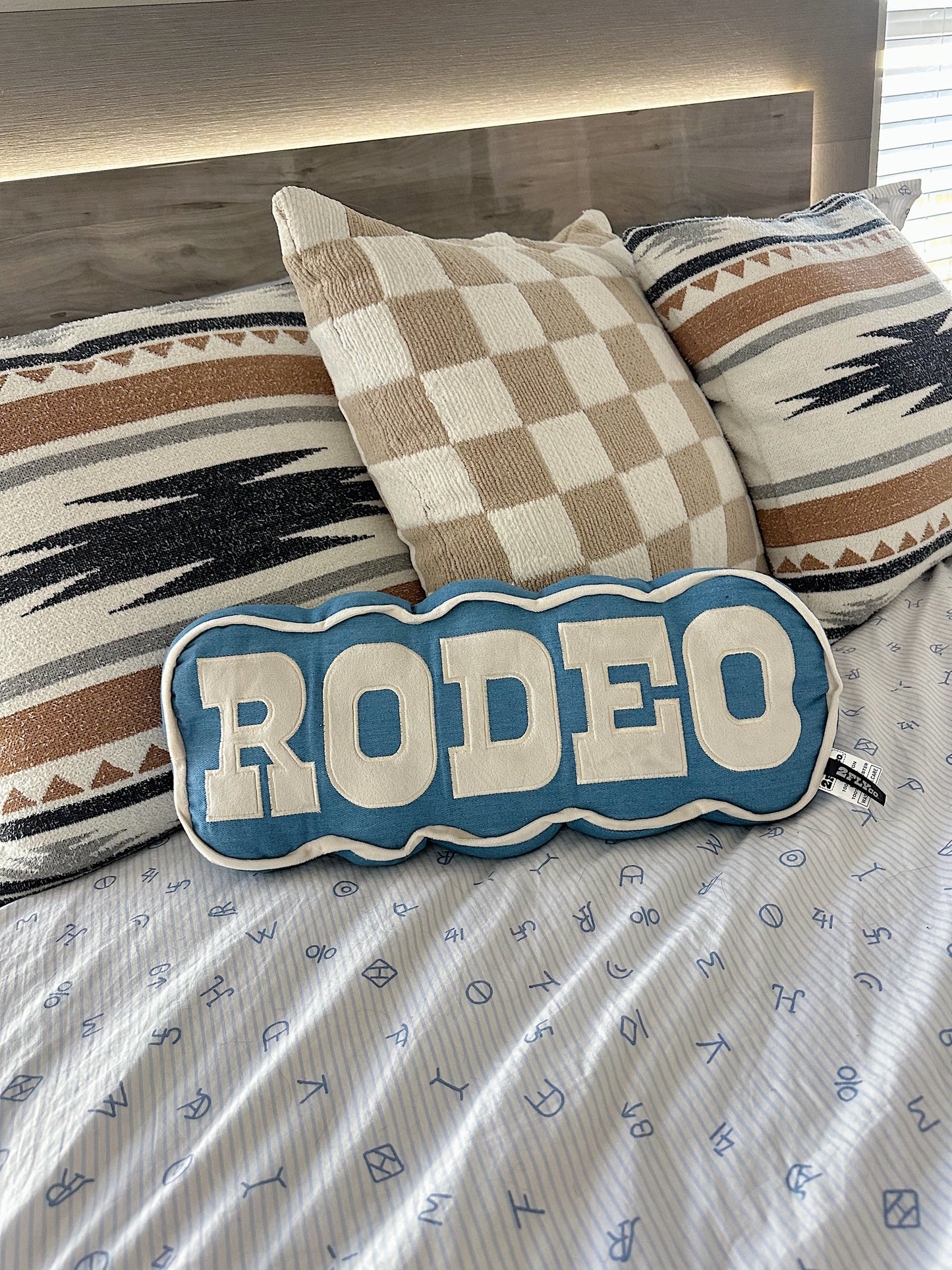 Rodeo Throw Pillow (Denim)
