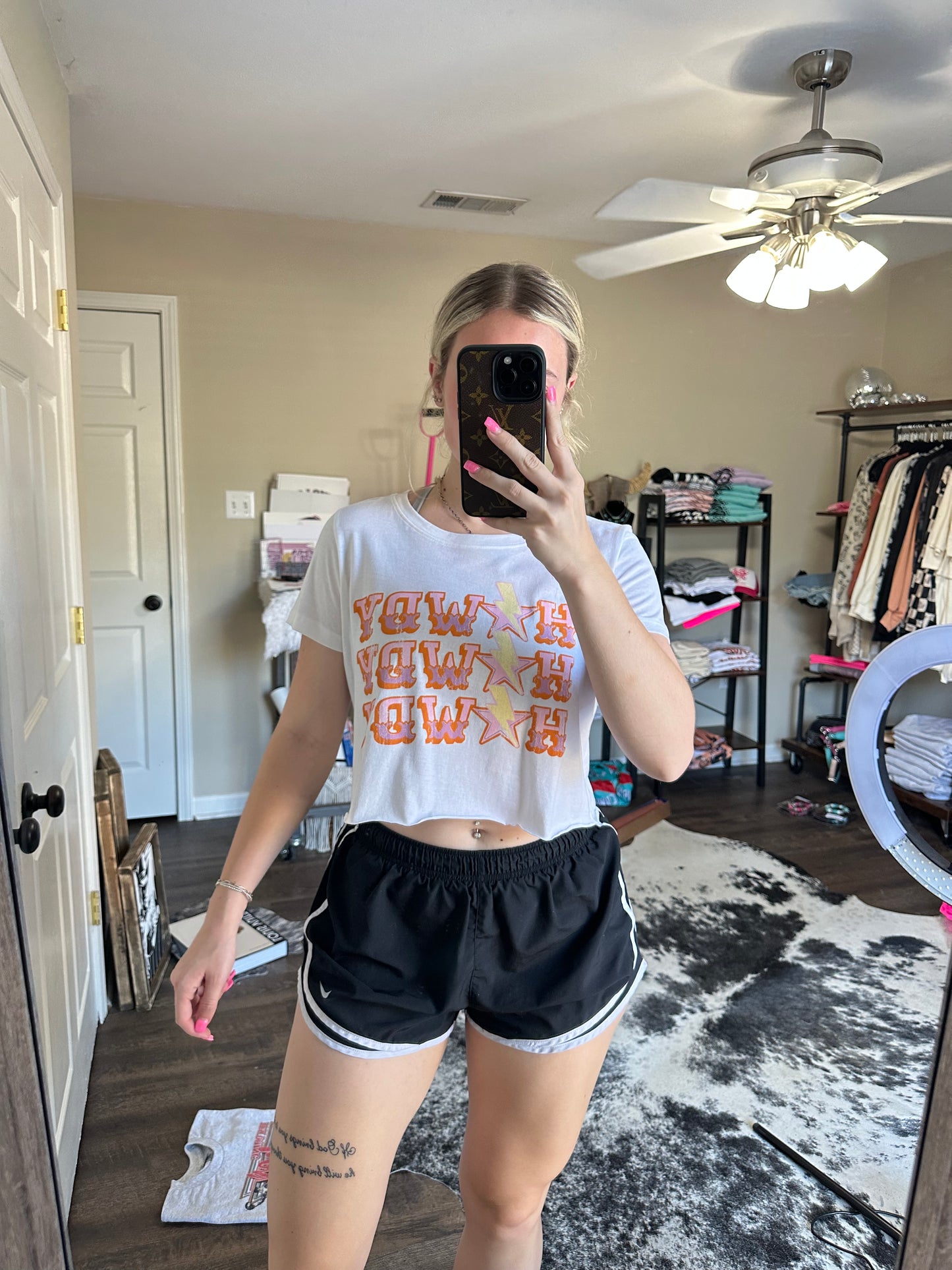 Cropped Howdy Tee Size XS