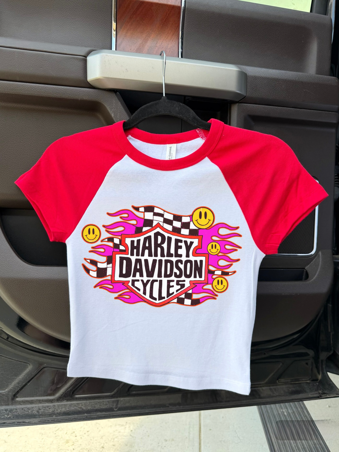 Smiley Face Harley Baby Tee