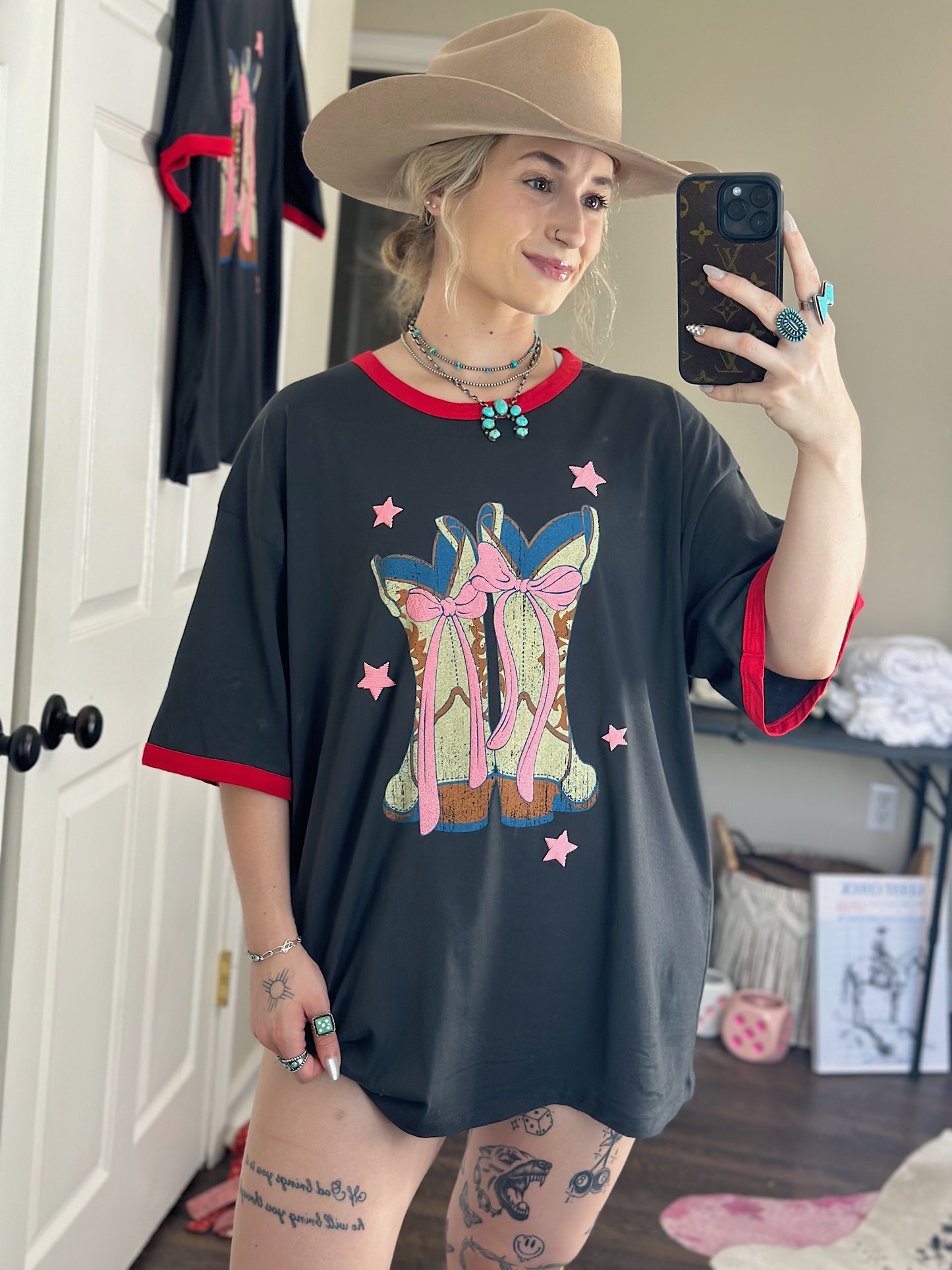 Cowgirl Coquette Oversized Tee