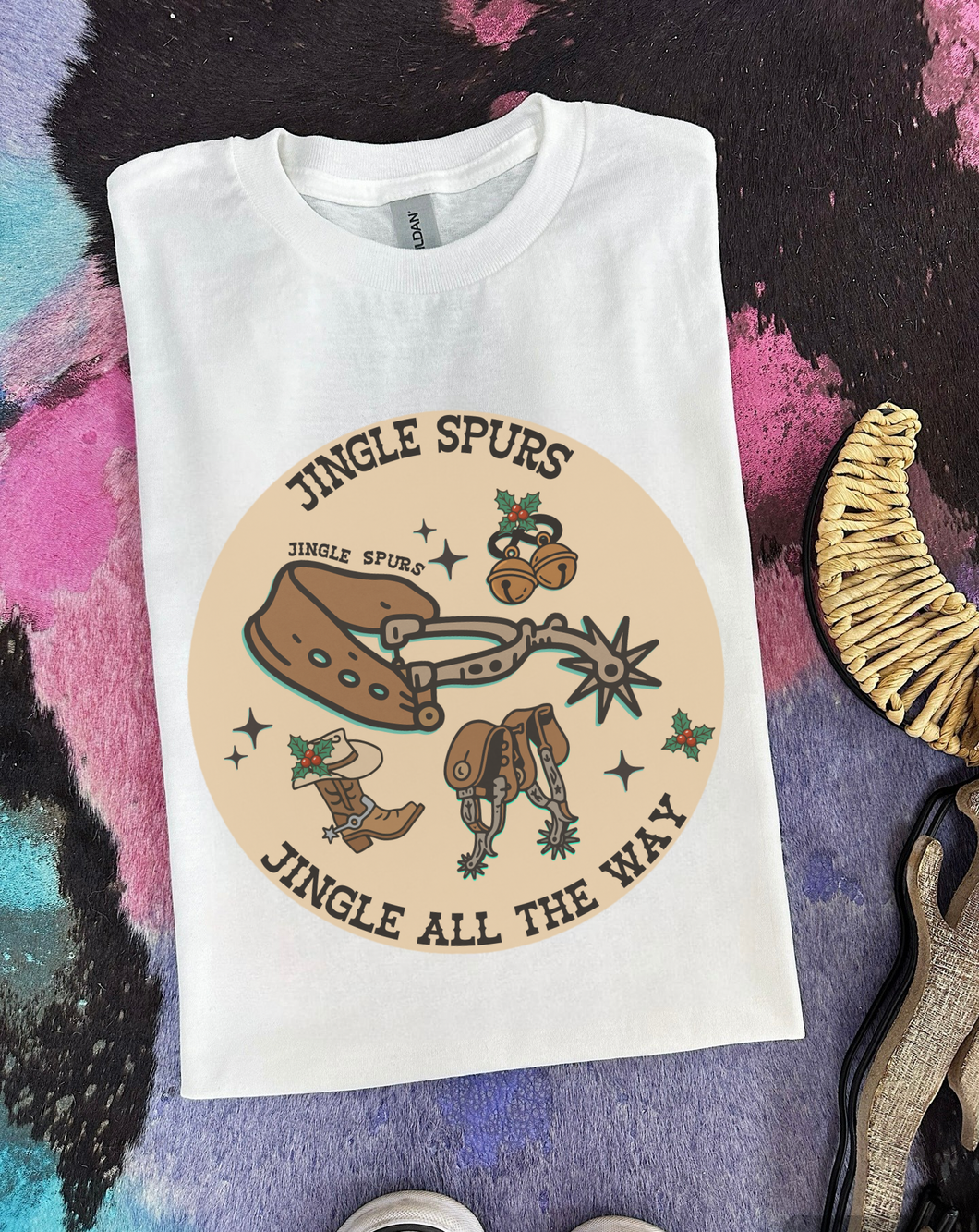 Jingle Spurs Tee or Crewneck