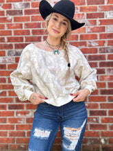 Load image into Gallery viewer, Camo Off The Shoulder Crew
