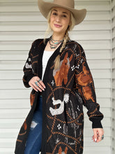 Load image into Gallery viewer, Spurs &amp; Saddles Cardigan
