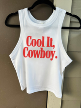 Load image into Gallery viewer, Cool It, Cowboy Cropped Tank

