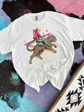 Load image into Gallery viewer, Retro Cowboy Jaguar Tee or Crewneck
