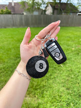 Load image into Gallery viewer, Rhinestone 8 Ball Keychain
