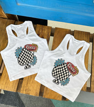 Load image into Gallery viewer, Checkered Spade Cropped Tank
