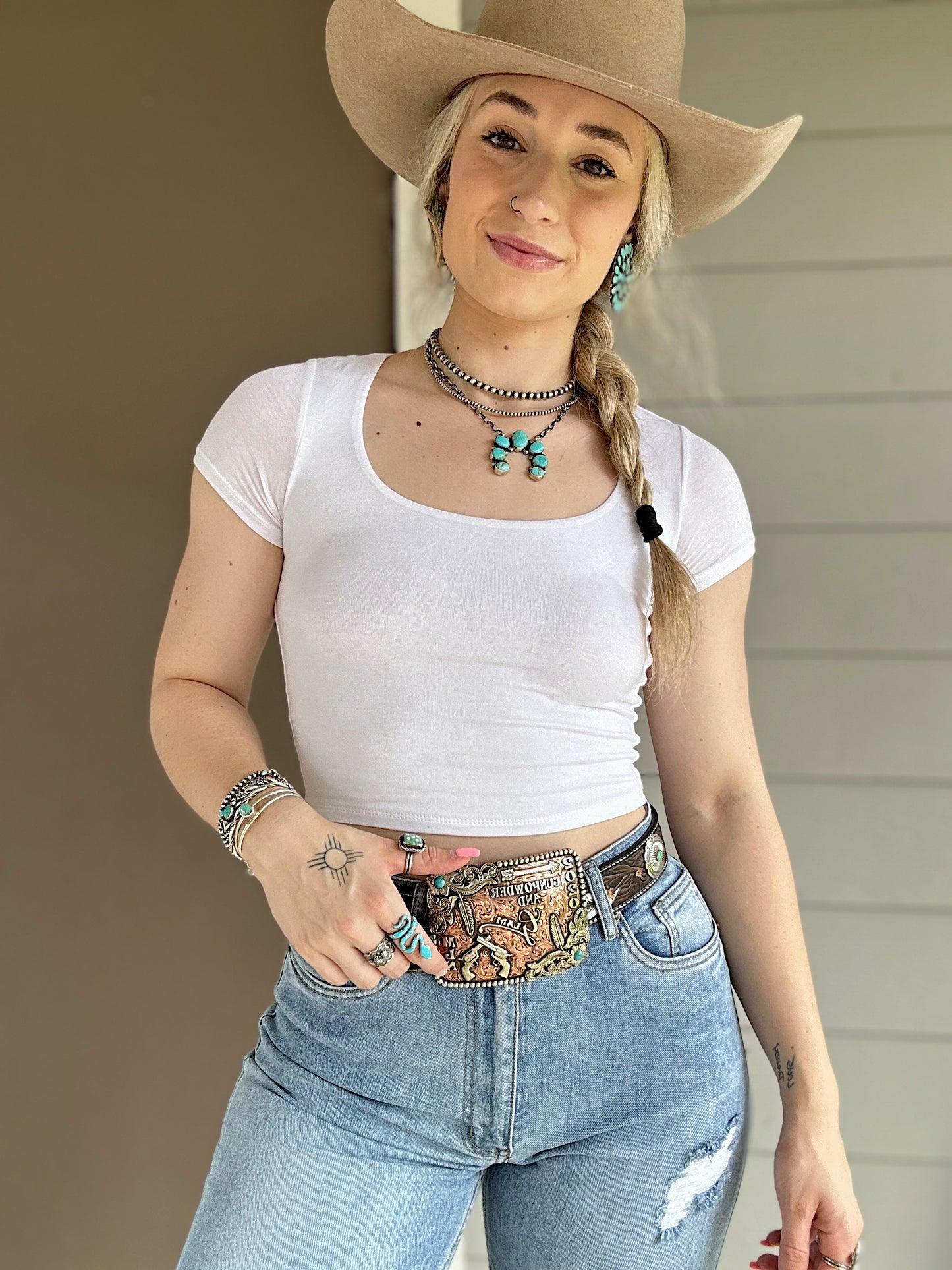 The Basic Babe Crop (White)