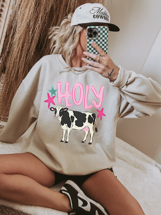 Holy Cow TEE or CREWNECK