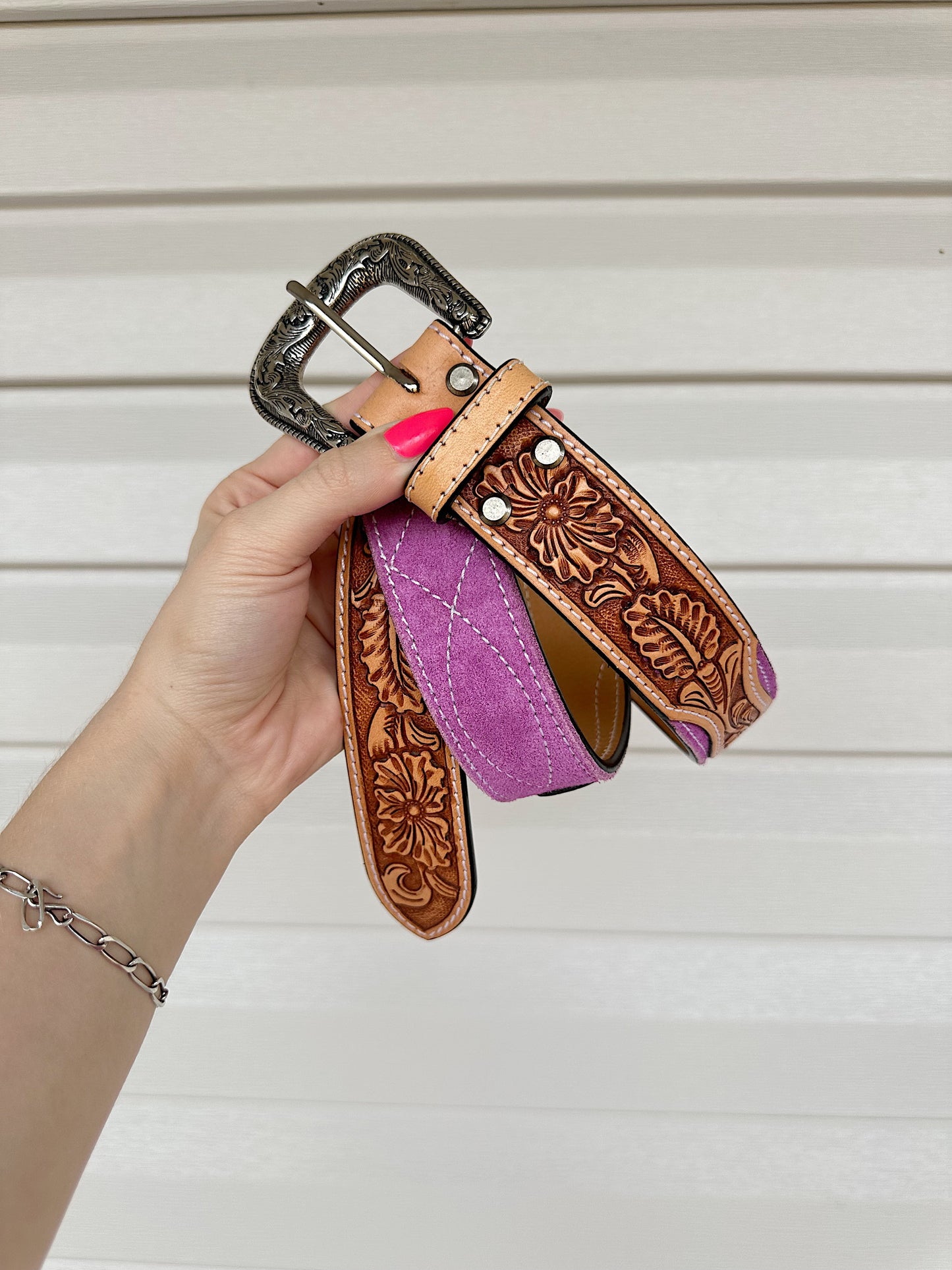 The Suede Belt (Pink)