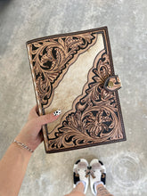 Load image into Gallery viewer, Tooled Leather Bible Cover (Style 3)
