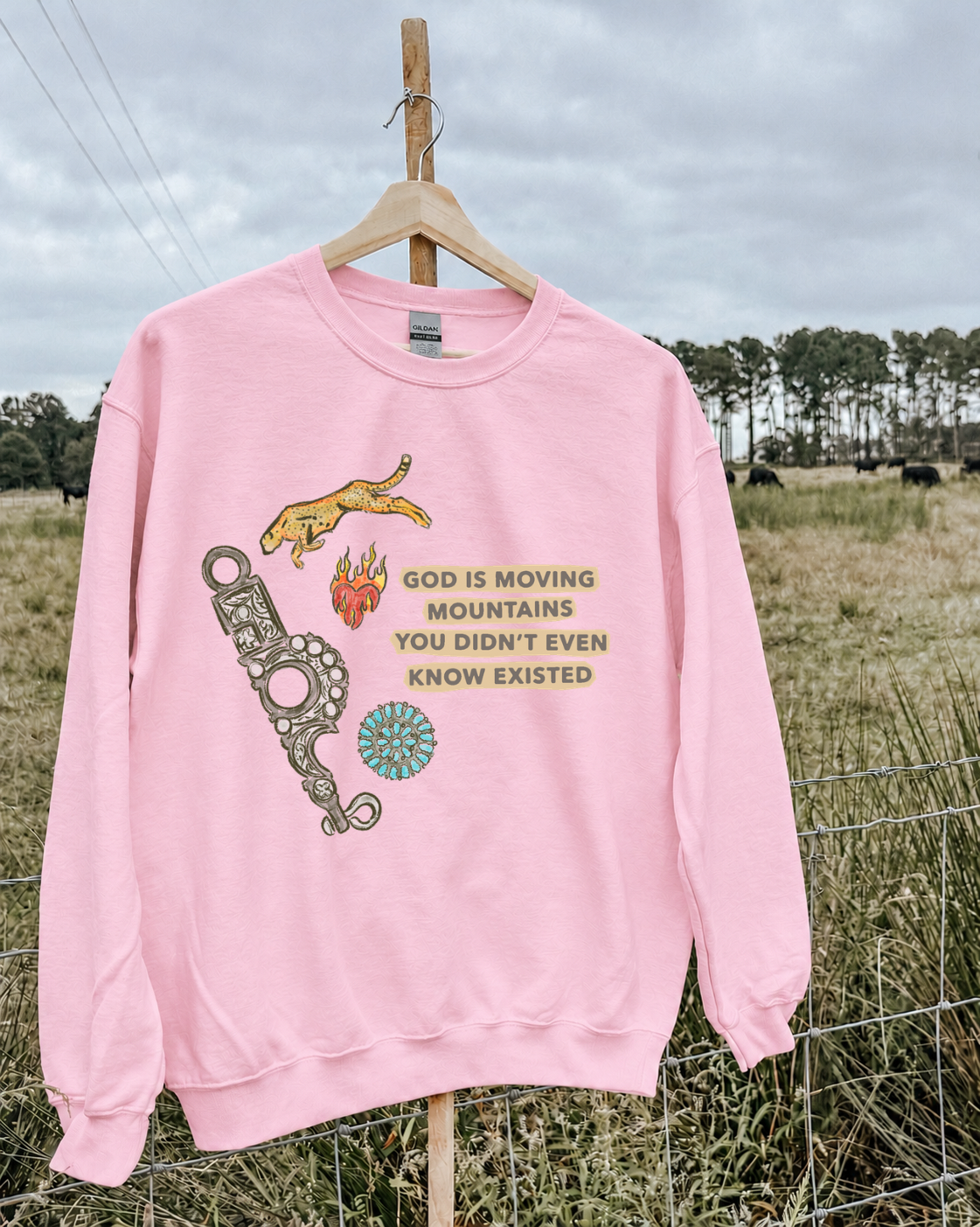 God Is Moving Mountains Crewneck
