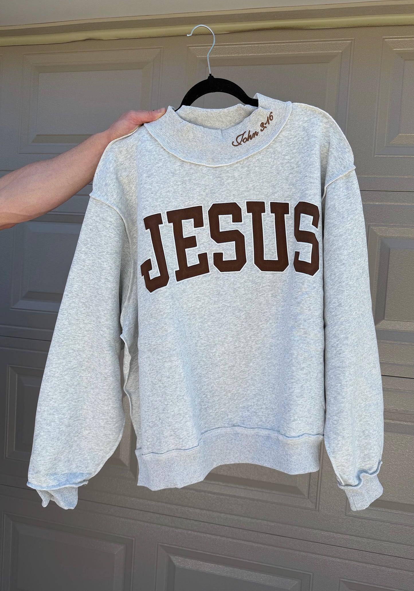 JESUS Mock Neck Sweatshirt