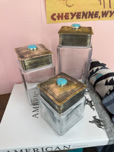 Load image into Gallery viewer, Genuine Turquoise Canisters (3 sizes)
