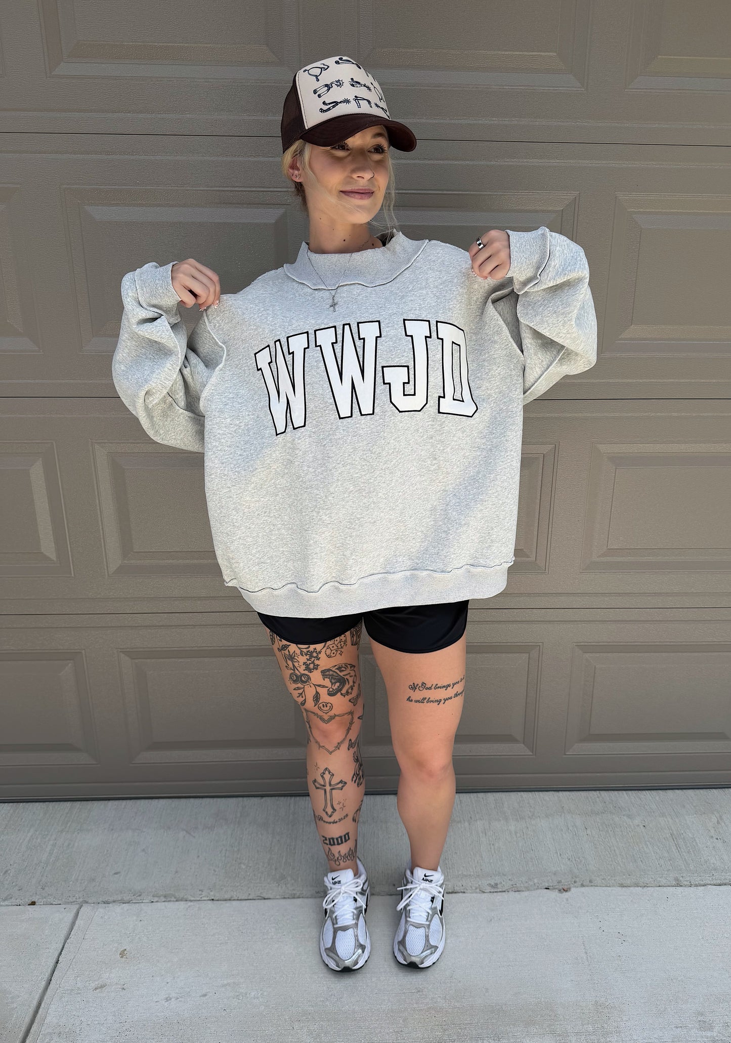 WWJD Mock Neck Sweatshirt