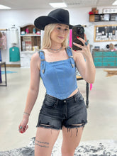 Load image into Gallery viewer, Denim &amp; Buckles Top
