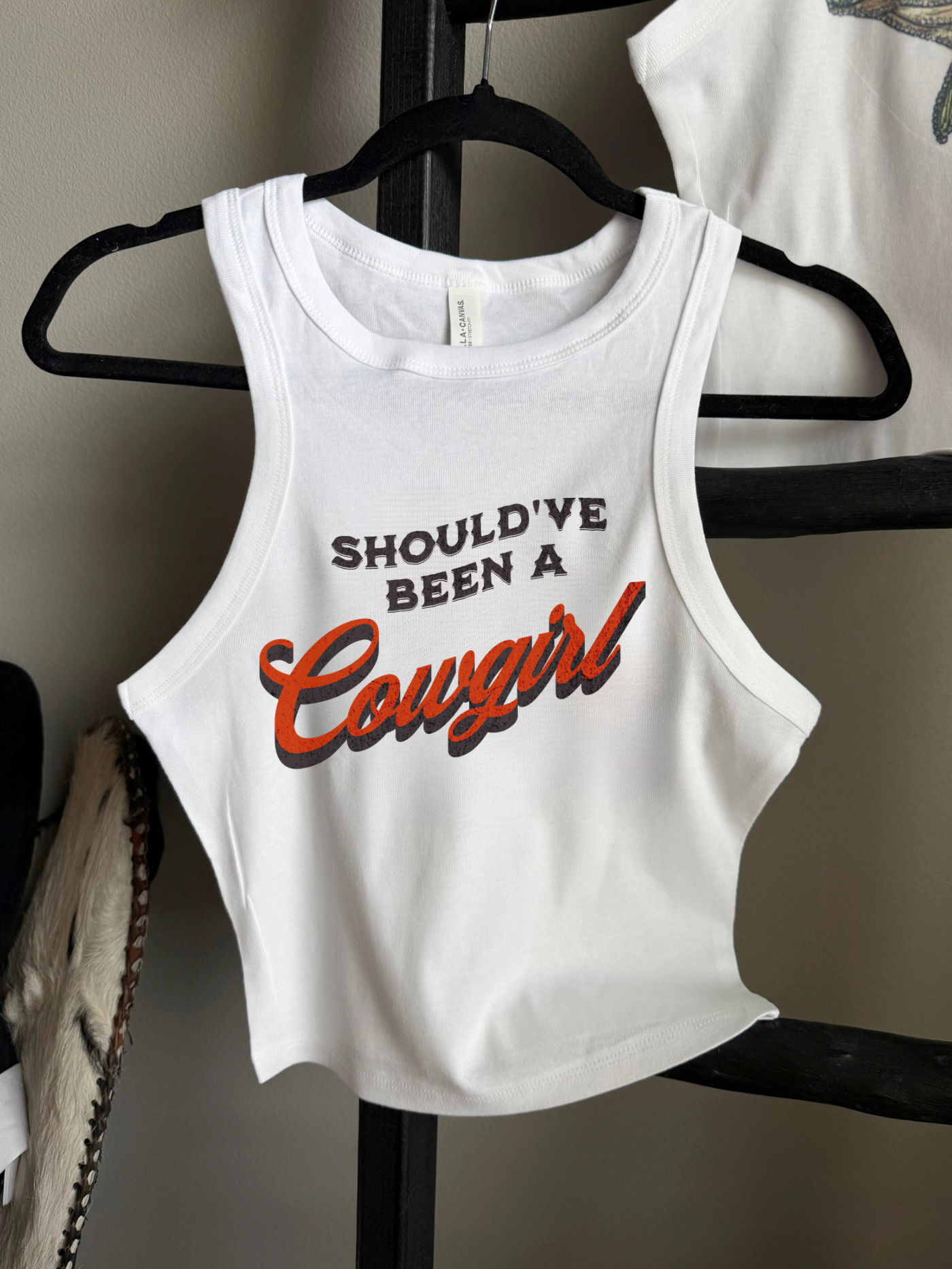Should’ve Been A Cowgirl Cropped Tank