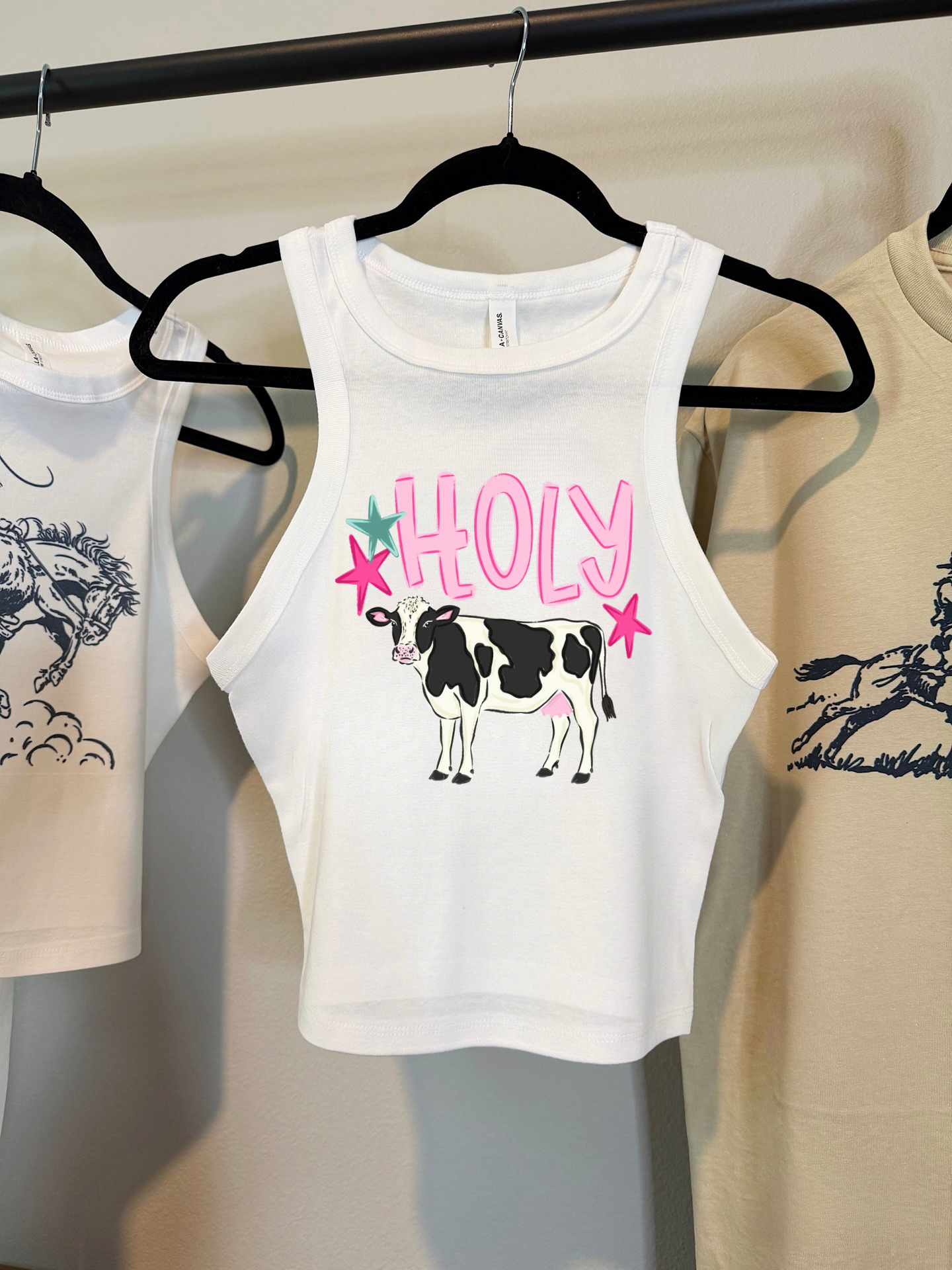 Holy Cow Cropped Tank