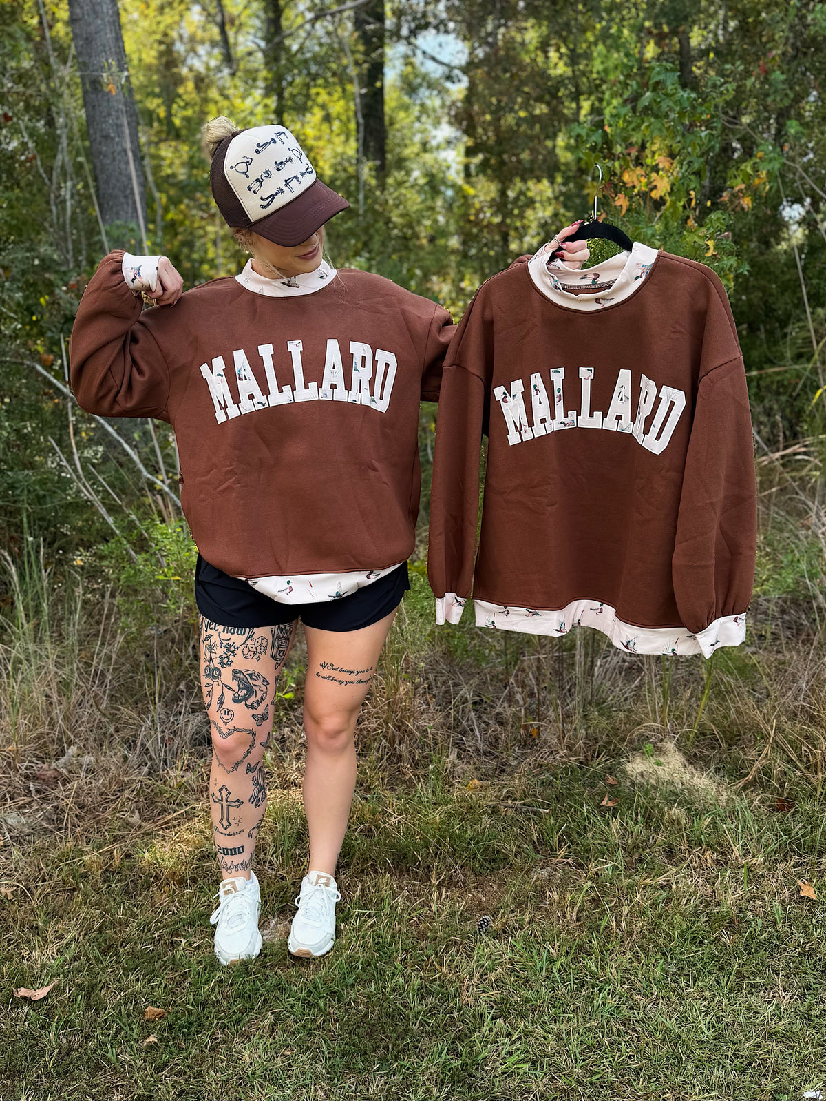 Mallard Mock Neck Sweatshirt