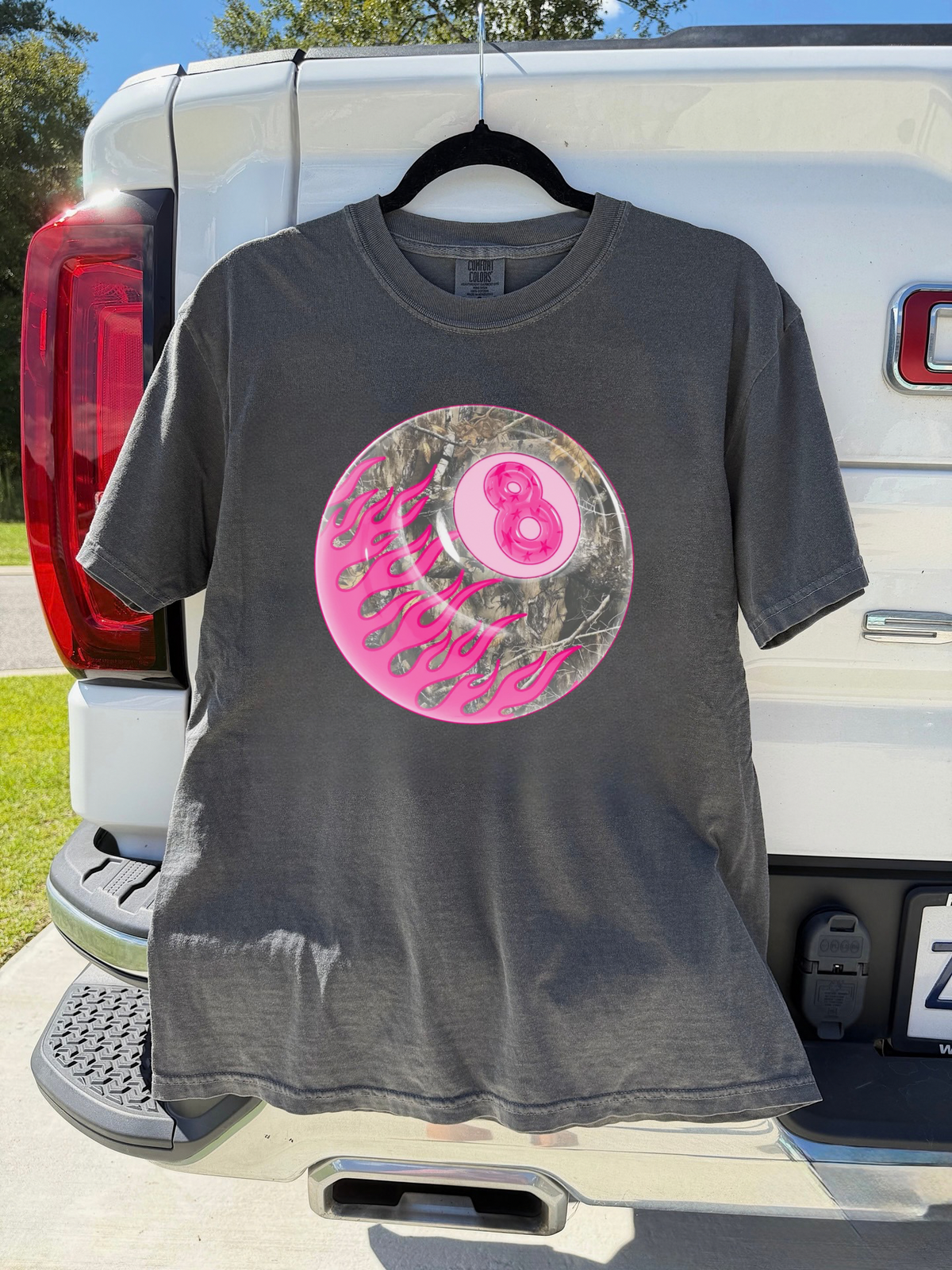 Camo 8 Ball COMFORT COLORS TEE