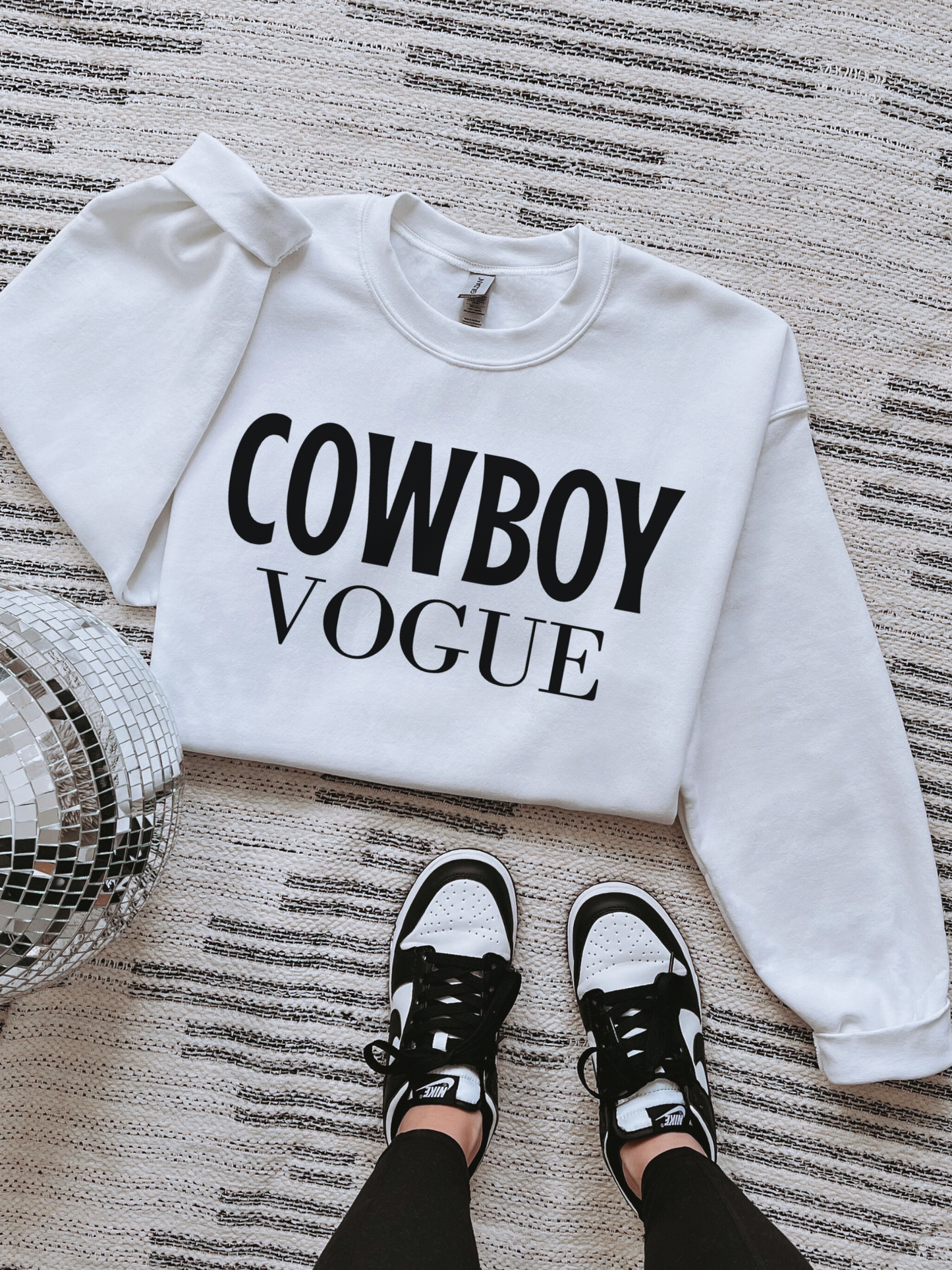 Cowboy Vogue TEE or CREWNECK