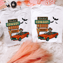 Load image into Gallery viewer, Wicked Cowboy Motel Tee or Crewneck
