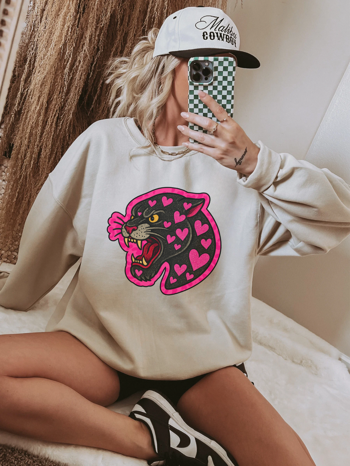 Tattoo Panther TEE or CREWNECK