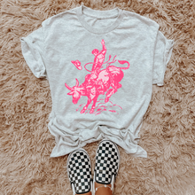 Load image into Gallery viewer, Pink Bull Rider TEE, CREWNECK or QUARTER ZIP
