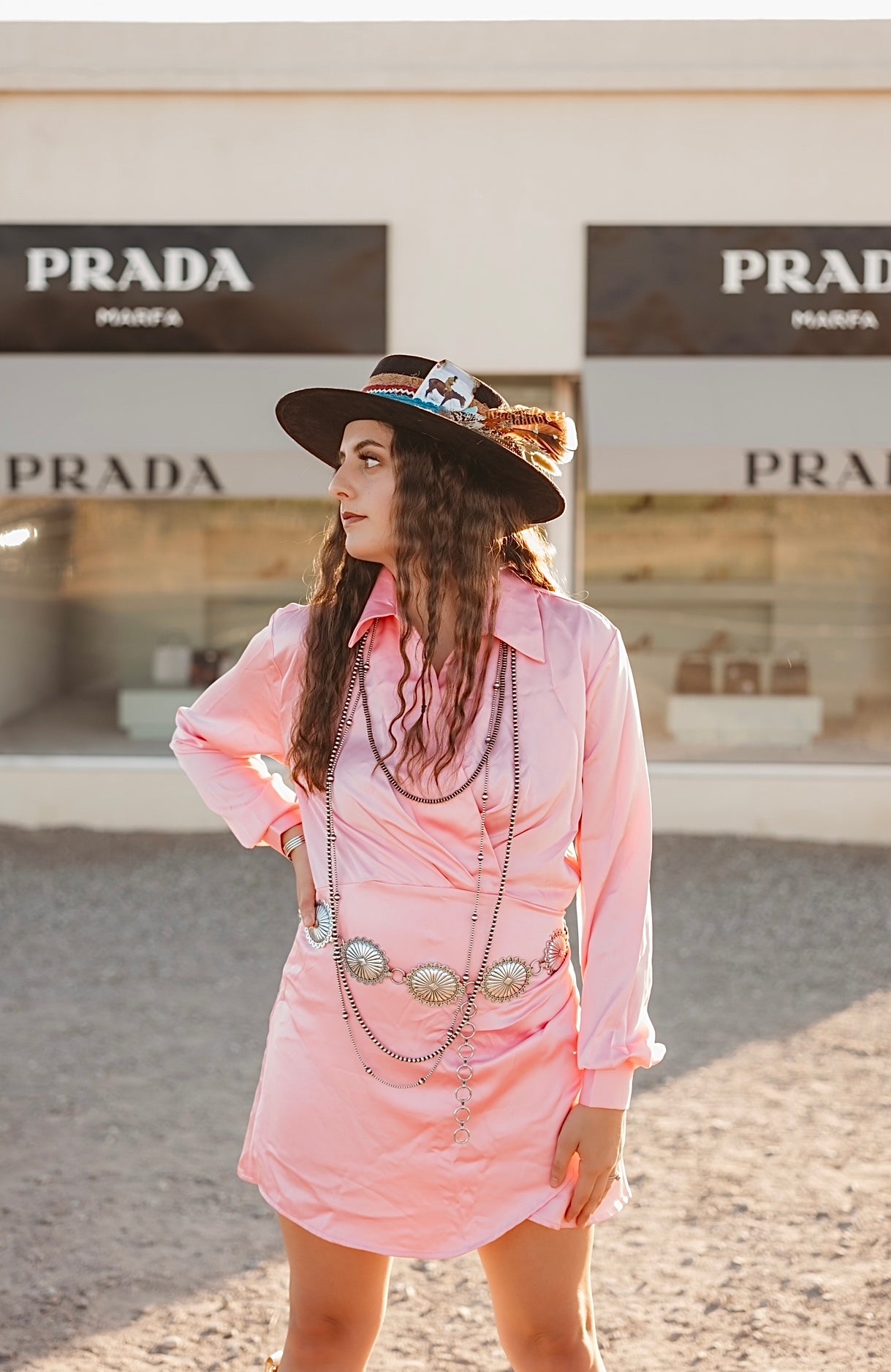 Pink Collared Dress