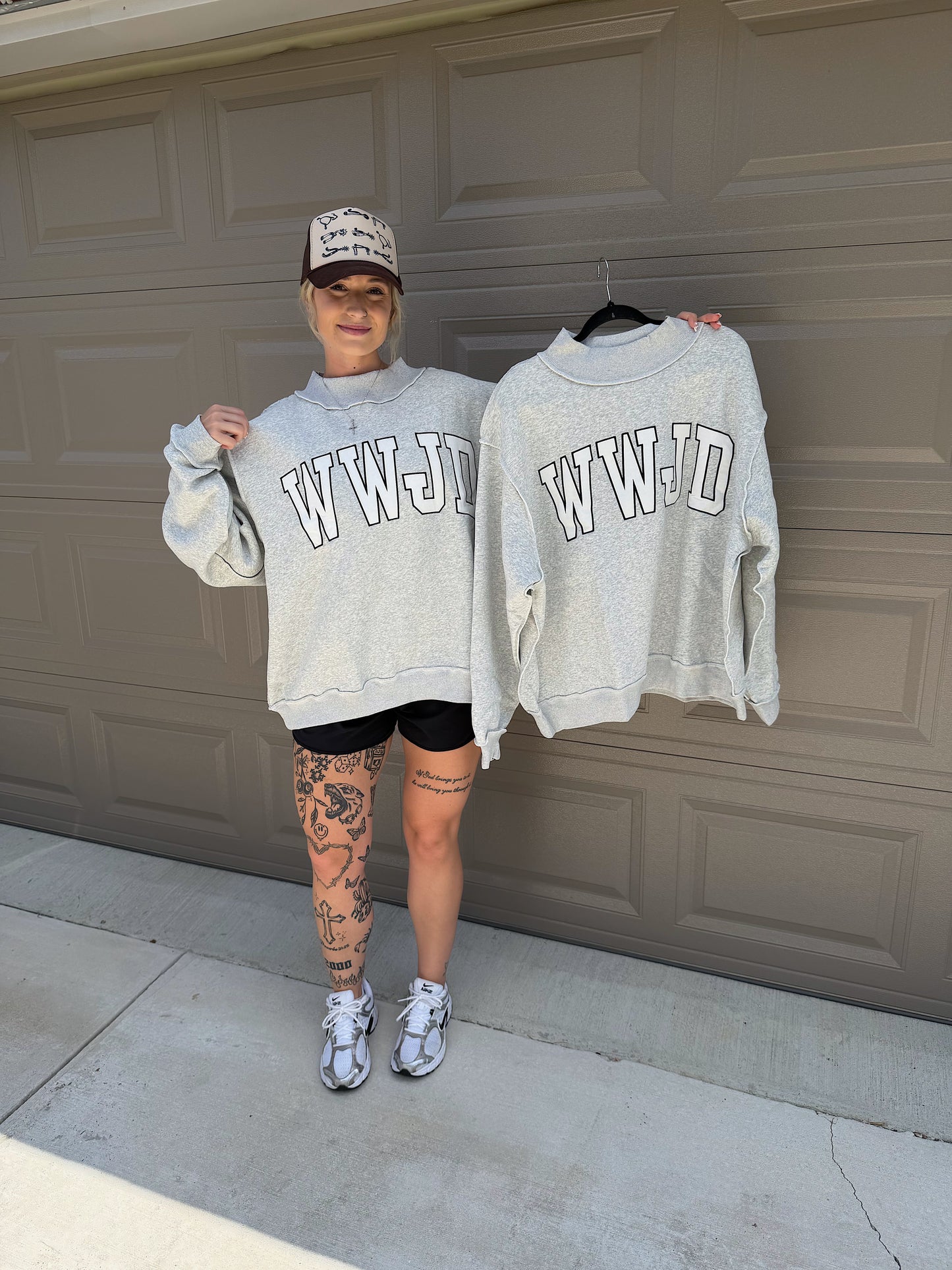 WWJD Mock Neck Sweatshirt