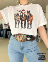 Load image into Gallery viewer, Christmas Light Horsey Tee or Crewneck
