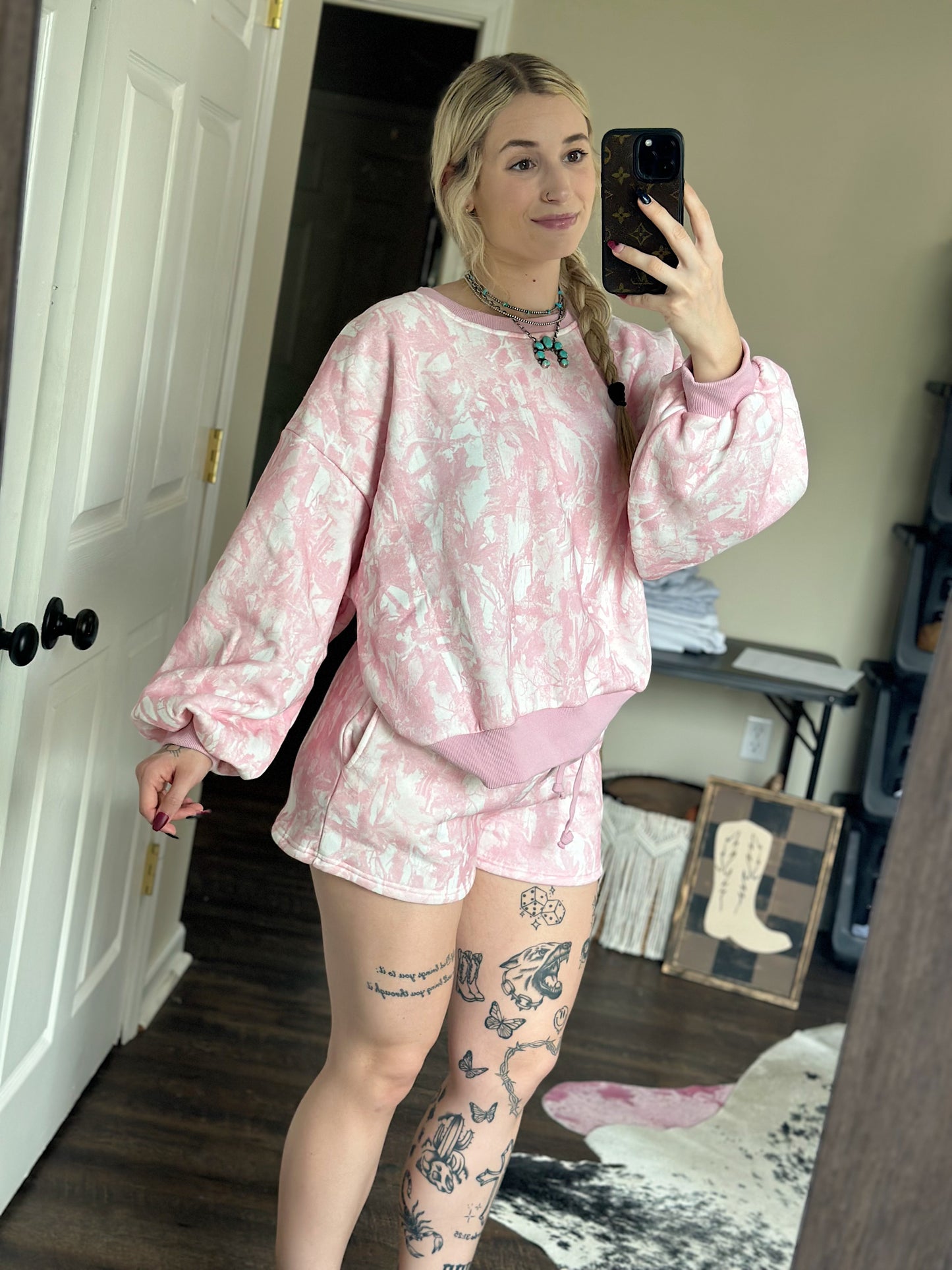 Pink Camo Matching Set