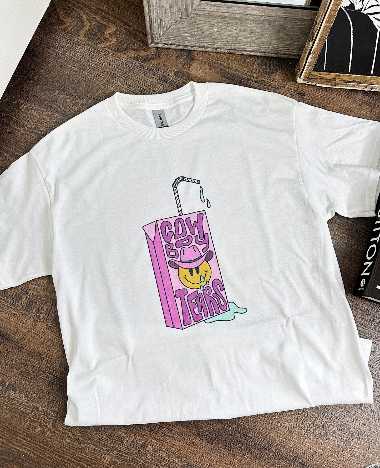 Cowboy Tears TEE or CREWNECK