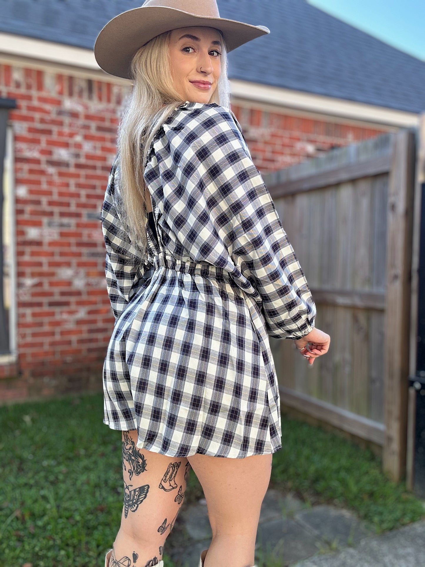 The Plaid Romper