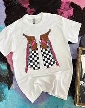 Load image into Gallery viewer, Checkered Chaps TEE or CREWNECK
